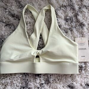 Fabletics Light Cream Sports Bra